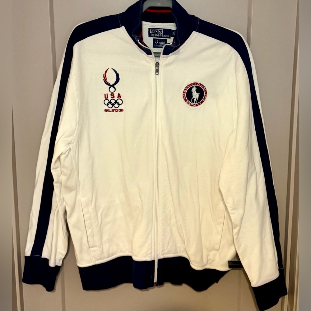 Ralph Lauren Polo Olympic Full Zip Men's Jacket Beijing 2008 Size XL
